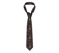 zerosevenee Cravate classique formelle pour homme avec motif de dieu égyptien Anubis avec scorpion, pelleteuse, voiture de chantier, cravate formelle pour mariage et fête, Dieu égyptien Anubis avec