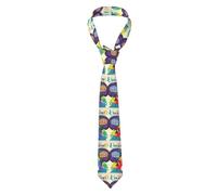zerosevenee Cravate élégante pour homme avec imprimé cerveau gauche et droit - Fantaisie pour les affaires et les fêtes de mariage - Noir, Comme indiqué sur la photo, taille unique