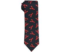 zerosevenee Cravate fantaisie pour homme - Cravate amusante - Tendance, Nourriture pour homard bouilli rouge, taille unique