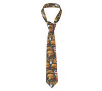 zerosevenee Cravate pour homme avec beaucoup de nourriture savoureuse et tendance - Cravate élégante pour les réunions d'affaires, les fêtes, les mariages et les danses, Comme indiqué sur la photo,