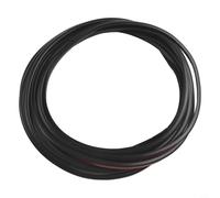 Zeroupshop 4M Bande d'étanchéité en caoutchouc EPDM en forme de T pour portière de voiture, avec bandes adhésives double face, pour capot et coffre, pour bord noir, 5 x 7 mm