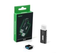 Zeroupshop Adaptateur sans fil 5.3 USB émetteur-récepteur pour Nintendo Switch pour PS4 PC TV et jouer avec prise en charge des vibrations, noir