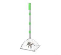 Zeroupshop Attrape-araignées et insectes à long manche réglable 82 cm sans contact avec boîte d'observation transparente pour lutter contre les parasites en intérieur et en extérieur