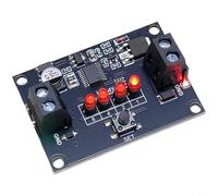 Zeroupshop B103K B503 Potentiomètre rotatif avec point médian, demi-arbre de 23 mm, bouton de mixage DJ à 4 broches pour équipement audio, bleu (tableau)