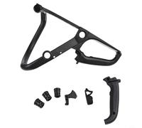 Zeroupshop Barre de poignée de tronçonneuse avec 3 tampons pour modèles 017 018 MS170 MS180, remplace directement 1130 791 4901, barre de poignée robuste en alliage noir pour une coupe efficace du