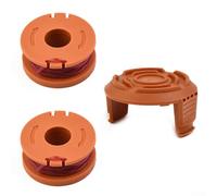 Zeroupshop Bobine et couvercle pour débroussailleuse sans fil MacAllister MGPT18Li 18 V, ligne pré-enroulée de 1,5 mm x 2,5 m, capuchon de rechange WBZ01101002A00 QT183, tête encliquetable sans outil