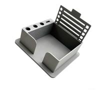 Zeroupshop Boîte en plastique pour notes adhésives, organiseur de bureau peu encombrant, pour listes de choses à faire et mémos, boîte de rangement pour bureau, maison, école, compact, 11,4 x 10,4 x 4