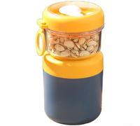 zeroupshop Bol Muesli Isolant 860ml Acier 304 Étanche Bol Muesli Isolant(Blue)