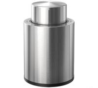 Zeroupshop Bouchon de bouteille de vin sous vide, pompe en acier inoxydable 304 avec marqueur de temps pour cuisine, bar, voyage, scellant pour enlever l'air, argenté