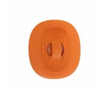 Zeroupshop Bouchon de vidange d'évier de salle de bain 35 mm en silicone avec joint antidérapant et bouchon de valve à rabat pour prévention du drainage, orange, bleu, jaune (orange)