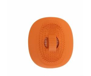 Zeroupshop Bouchon de vidange d'évier de salle de bain 35 mm en silicone avec joint antidérapant et bouchon de valve à rabat pour prévention du drainage, orange, bleu, jaune (orange)