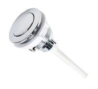Zeroupshop Bouton poussoir de 38 mm pour salle de bain et toilettes - Réservoir de rechange en ABS avec finition argentée - Pour maison, hôtel et toilettes publiques, facile à installer et résistant à