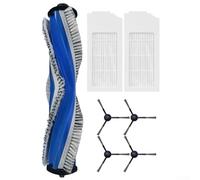 Zeroupshop Brosse principale de rechange, brosse latérale et kit de filtre pour aspirateur robot Bosch Spotless BCRC1W BCRD1W, avec brosse principale, brosses latérales et filtres pour le nettoyage de