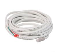 Zeroupshop Câble de sonde de température électrique pour chauffage au sol, 5 m, 10K3950, ligne de capteur avec indice d'étanchéité IP68 pour chauffage au sol et surveillance des tuyaux, blanc