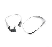 Zeroupshop Cadre de garniture de feu arrière argenté pour Fiat 500L 2014-2020, moulures de couvercle en ABS, remplace 68235995AA 68235996AA, pièce extérieure automatique à installation rapide