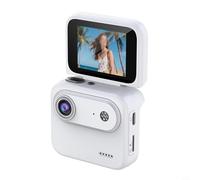 Zeroupshop Caméra d'action panoramique à 360 °, enregistrement HD 4K avec stabilisation d'image, charge rapide de type C, batterie 800 mAh, prend en charge la carte TF 128 Go pour filmer des aventures