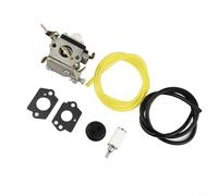 Zeroupshop Carburateur pour débroussailleuse 122C 122LDX, remplace 574386701 581734301, mélangeur en métal avec joints d'étanchéité ligne de filtration, pour installer jardin pour équipement