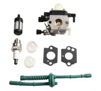Zeroupshop Carburateur pour motoculteur MM55 MM55C Multi Trimmer, remplace Zama C1Q-02 C1Q-02A 4601-120-0600, pour kit de réparation de système avec joints filtre de ligne d'apprêt