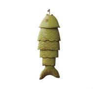 zeroupshop Carillon à vent en métal en forme de poisson, suspension de jardin colorée pour décoration Feng Shui, bonheur et prospérité, cloche sonore apaisante pour terrasse, cour, balcon, design