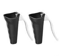 Zeroupshop Casse-noix en acier inoxydable, ouvre-noix robuste avec design anti-éclaboussures pour noisettes, pacanes, outil de cuisine facile à utiliser, argenté (noir 2)