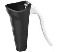 Zeroupshop Casse-noix en acier inoxydable, ouvre-noix robuste avec design anti-éclaboussures pour noisettes, pacanes, outil de cuisine facile à utiliser, argenté (noir 1)