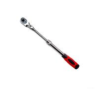 Zeroupshop liquet rétractable à 72 dents avec poignée extensible pour couple élevé, interrupteur de direction automatique, outil à main en métal pour douilles 1/4 3/8 1/2", rouge (B)