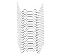 zeroupshop Clips de Vitrage Acier 50pcs pour Serre Clips de Vitrage Acier(50 W-glazing clips)