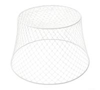 Zeroupshop Cloches de protection en fil de fer avec trou carré, pour la circulation de l'air, protection des plantes en fil de fer résistant à la rouille, pour jeunes plantes, transplantations (blanc)