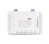 Zeroupshop Commutateur 4CH PRO R3/4CH R3, 4 voies pour module de relais avec modes autoverrouillage/verrouillage/pouces, commande vocale compatible avec Alexa et Home, AC 100-240 V, blanc (pour Sonoff