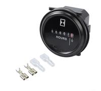 Zeroupshop Compteur d'heures numérique AC/DC 6-80 V, IP65 étanche à quartz, pour bateau, voiture, camion, tracteur générateur