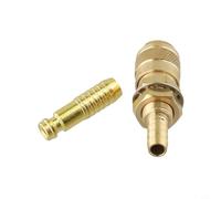 Zeroupshop Connecteur rapide en laiton pour tuyau d'identification de 10 mm, compatible avec les modèles de chalumeaux de soudage TIG 12/18/20/27, raccord pour soudure et traitement du métal, jaune