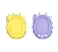 Zeroupshop Coque de protection légère en polycarbonate avec cordon pour connexion Tamagotchi, protection anti-chute, anti-rayures et anti-poussière pour console de jeu pour animaux de compagnie (jaune