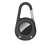 Zeroupshop Coque en silicone pour haut-parleur Bluetooth portable IPX8, étanche, résistante aux chocs, légère avec crochet amovible, résistante aux rayures et porte-clés (noir)