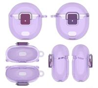 Zeroupshop Coque transparente, pour Pixel Buds 2a, protection d'écouteurs souple avec interrupteur pour l'accès, résistante à la transpiration pour une coque fine, rouge transparent (C)