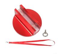 Zeroupshop Coussinet de cric en aluminium conçu pour protéger les soudures pincées et les rails de cadre lors du levage des véhicules tout-terrain (rouge + anneau + cordon)