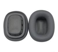 Zeroupshop Coussinets d'oreille de rechange pour AirPods Max, en cuir synthétique de qualité supérieure avec fixation magnétique, coussinets en cuir protéiné souple pour un confort amélioré, gris