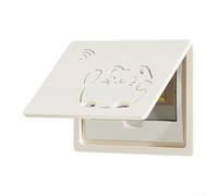 Zeroupshop Couvercle de boîte de compteur électrique de 25 x 20 cm, boîte de distribution de courant faible à rabat, décoration murale sans trou, décoration de câble réseau en bois et plastique