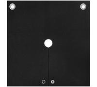 Zeroupshop Couverture de soudage ignifuge avec découpe, tapis en feutre de carbone résistant à la chaleur 1000 °C, 30 x 30 cm, coussin isolant pour protection des trous de tuyau (1 pièce par paquet)