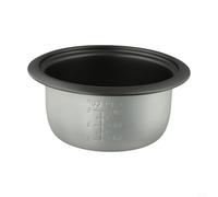 Zeroupshop Cuiseur à riz intérieur avec échelle 1 L antiadhésif casserole de rechange en aluminium Récipient à riz avec poignées pour accessoires de cuisine