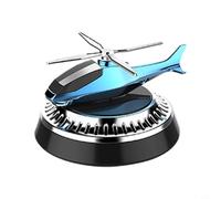 Zeroupshop Désodorisant de voiture à énergie solaire avec ventilateur à turbine haute vitesse 3000 tr/min Support magnétique Parfum floral durable pour diffusion d'arômes d'intérieur (bleu)