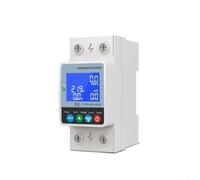 Zeroupshop Disjoncteur WiFi activé avec refermeture automatique, protection contre les surtensions/sous-tensions, courant de surcharge réglable 1 A-63 A, énergie en temps réel pour panneau électrique