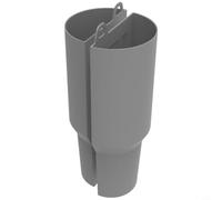 Zeroupshop Doublure de tasse en silicone, insert flexible double couche pour gobelet de 1 134 g, accessoire de tasse en matériau sûr, facile à installer, résistant aux taches, bleu clair (gris)