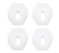 Zeroupshop Écrous de rechange compatibles avec SodaStream pour Crystal 1.0, 2.0 et modèles Source, connecteurs en plastique anti-fuite pour machine à gazéifier, pour installation, blanc, lot de 4 (4