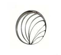 Zeroupshop Emporte-pièce à Concha Double Face en Acier Inoxydable 10,5 cm