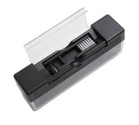Zeroupshop Ensemble de brosses de nettoyage 3 en 1 pour disques vinyles avec outil antistatique en velours et stylet en fibre de carbone pour l'entretien de la platine vinyle Noir