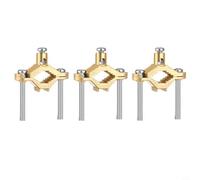 Zeroupshop Ensemble de colliers de serrage en alliage de cuivre, raccord de conduit de 1,27 cm à 2,5 cm pour coller le fil #10-#2 à une conduite d'eau ou à l'acier, kit de mise à la terre électrique