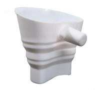 Zeroupshop Entonnoir à farine en silicone pour batteur sur socle, bec pliable en forme de V, gadget de cuisson sans désordre, passe au lave-vaisselle pour accessoire de cuisine, couleur rouge (blanc)