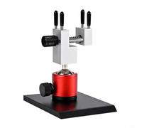 Zeroupshop Étau rotatif à 360° en alliage d'aluminium avec double poignée pour bricolage, modélisme, travaux de laboratoire