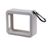 Zeroupshop Étui de protection portable en silicone pour haut-parleurs JBL GO 2 et GO ES, coque souple antichoc avec sangle, rangement facile pour équipement audio, noir (gris)