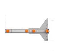 Zeroupshop Gabarit de coupe circulaire en acier inoxydable pour le travail du bois, réglable pour débroussailleuse avec roulement, kit de guidage de fraisage de rayon de 67 à 823 mm, pour des coupes
